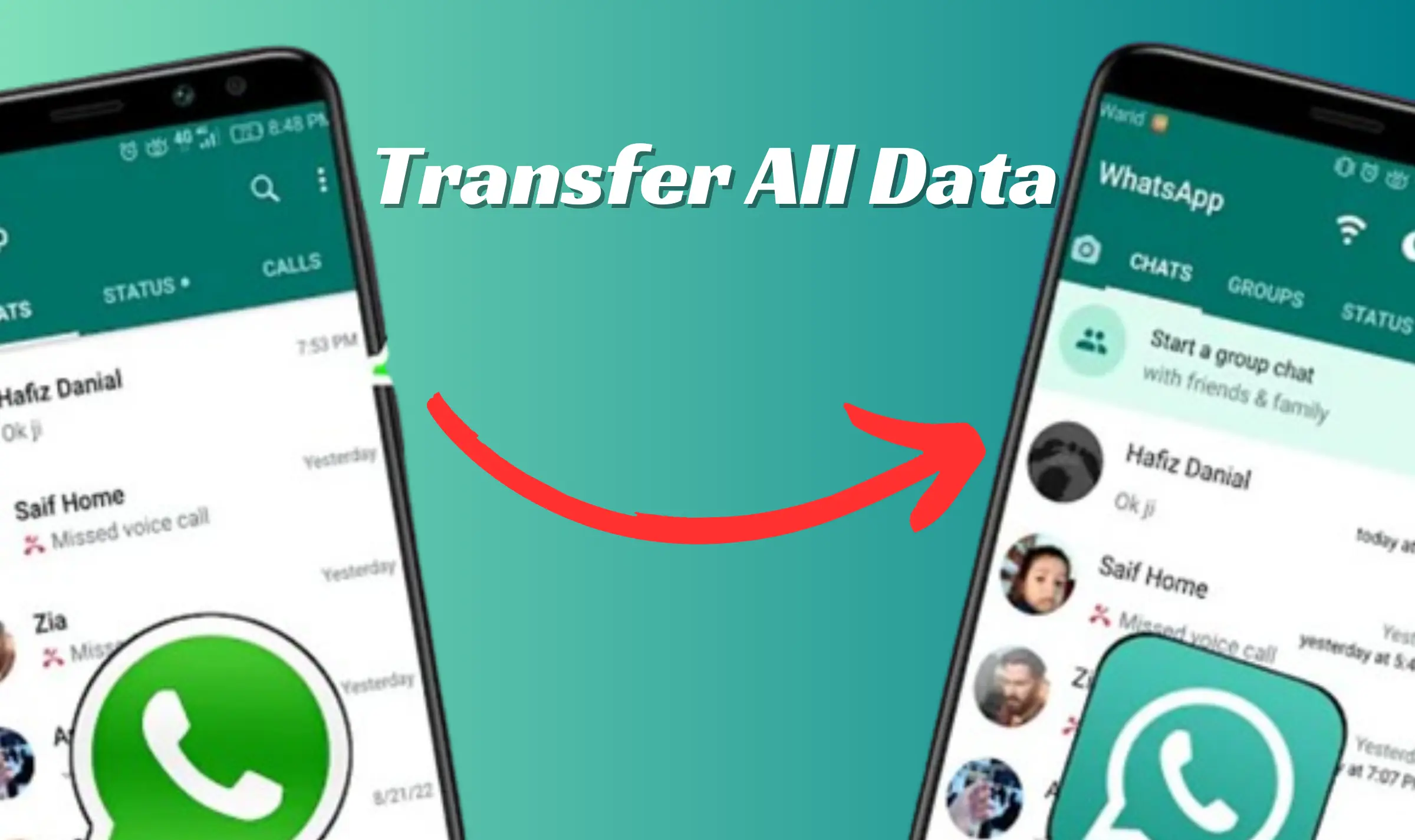 Transfer Data from GB to official whatsapp
